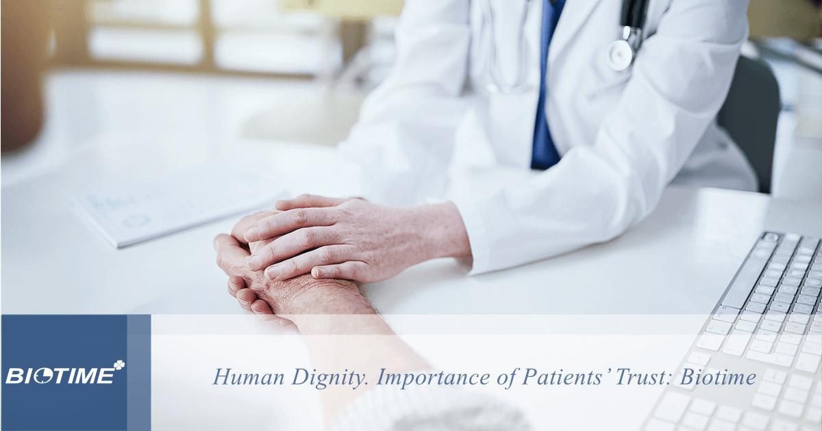 dignidade humana. importância da confiança dos pacientes: biotempo
