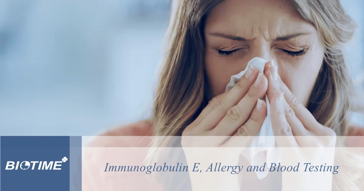 imunoglobulina E, alergia e exames de sangue
