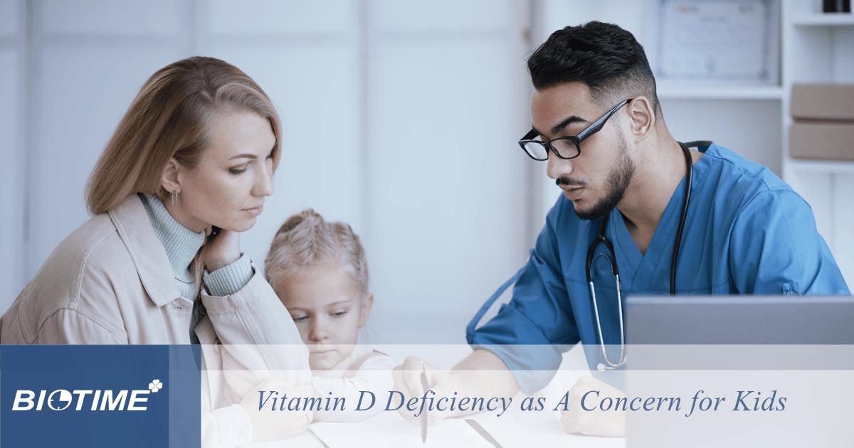 deficiência de vitamina D como uma preocupação para as crianças

