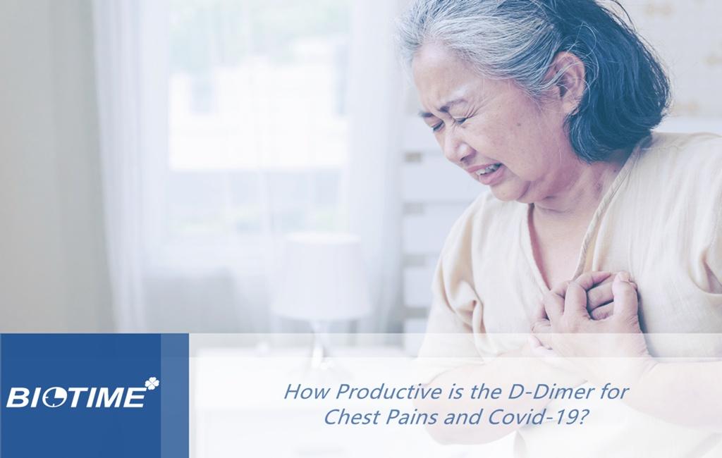 quão produtivo é o d-dímero para dores no peito e covid-19?